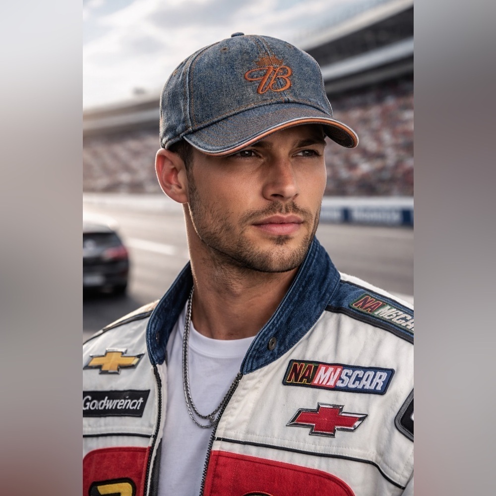 Chase Authentic Dale Jr Nascar Budweiser Denim Hat